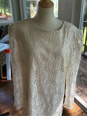 Vintage David Rose Tunic/ Mini-Dress, Laced Sz 16 Made In The USA